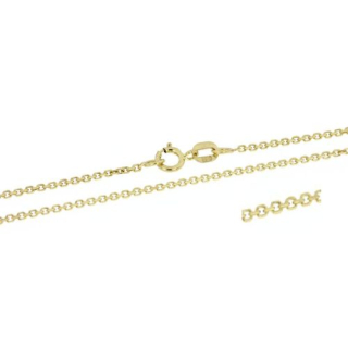 Klasický zlatý řetízek ankr - 55 cm