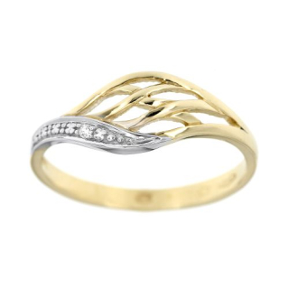 Zlatý dámský prsten PR