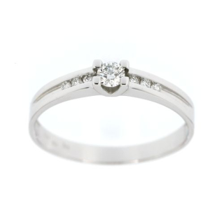 Diamantový zlatý prsten 30800-18