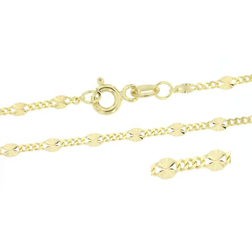 Ozdobný zlatý náramek typ 6 - 19 cm